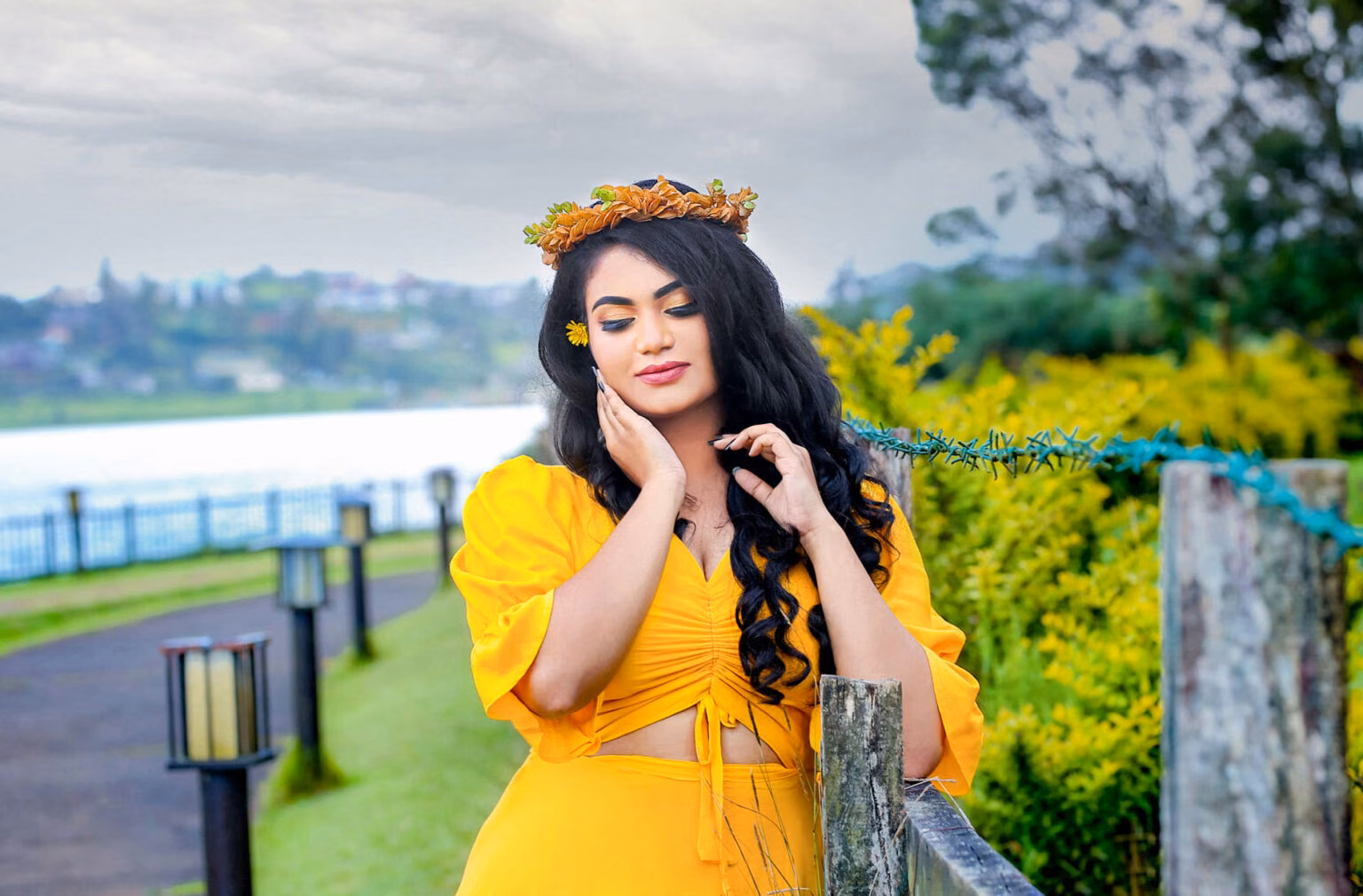Sri Lanka glamour model Madhumali exclusive fashion photoshoot in Colombo outdoor studio - YOU Magazine